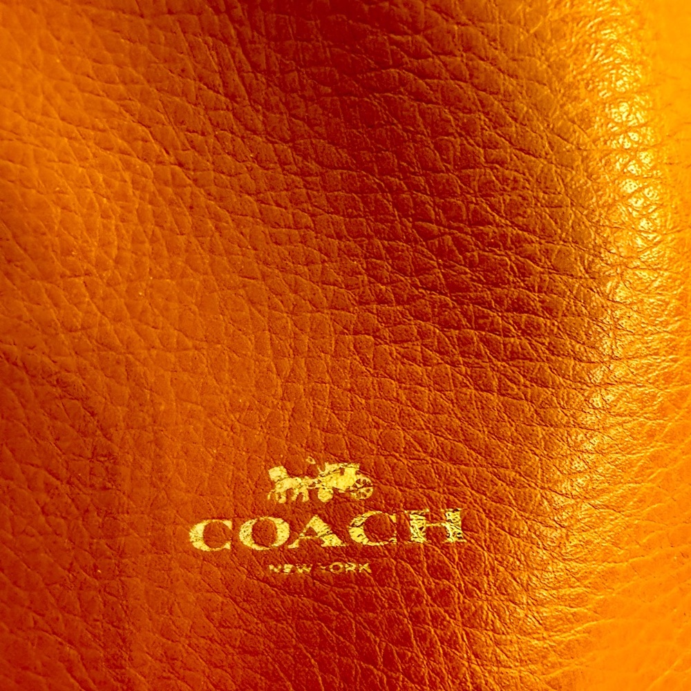 COACH leather shoulder bag
